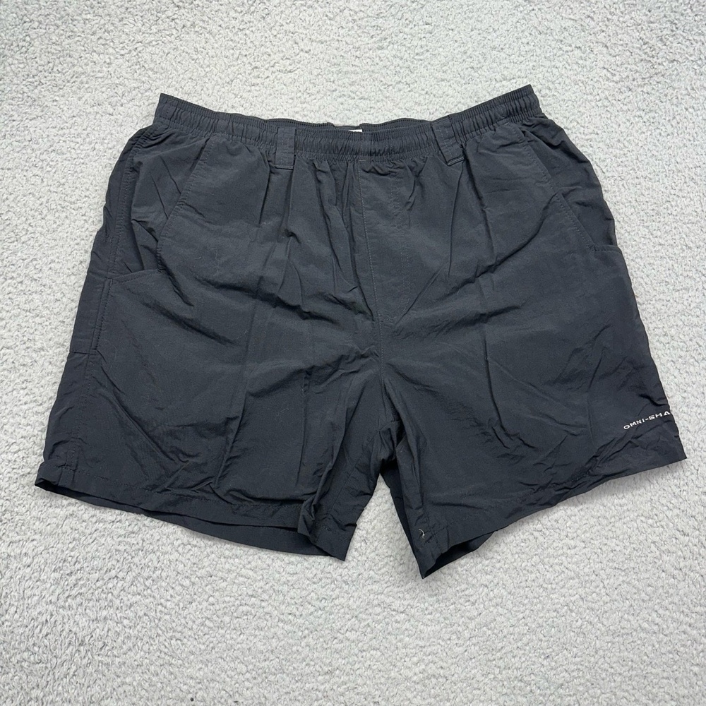 Columbia PFG FM4009 Mens Medium 6L Black PFG Backcast III Water Shorts Fishing